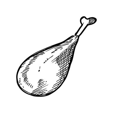 el çekilmiş tavuk budu