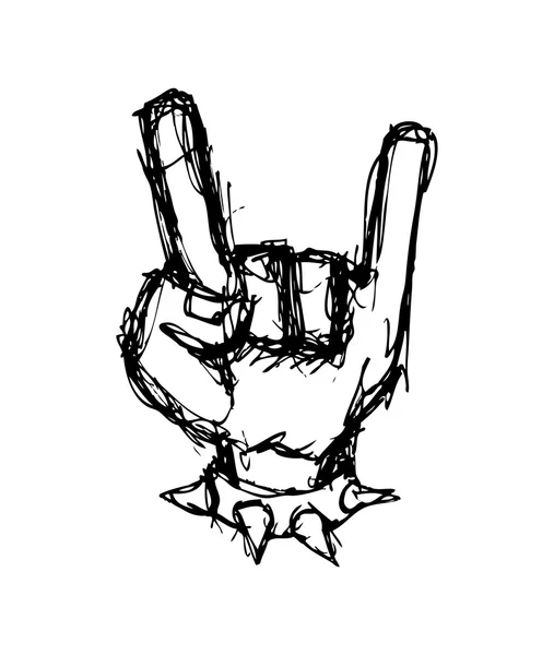 Grunge gebaren hand — Stockvector