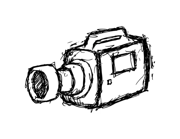 Grunge nyttig kamera – stockvektor