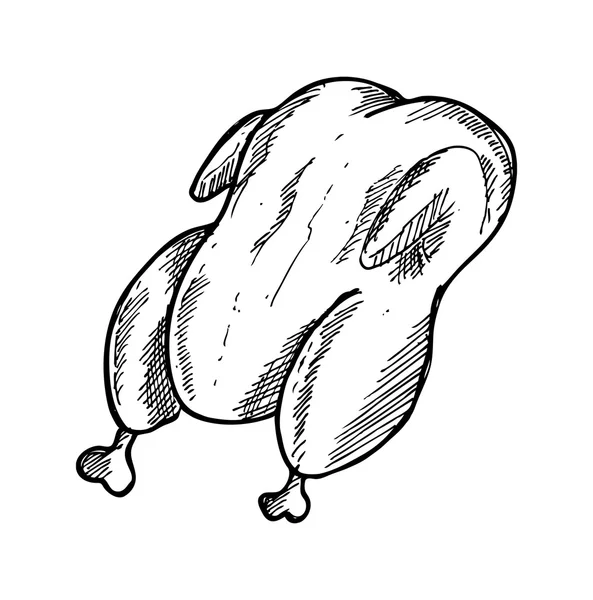 Raw chicken meat doodle Stock Vector Image by ©mhatzapa 9560213