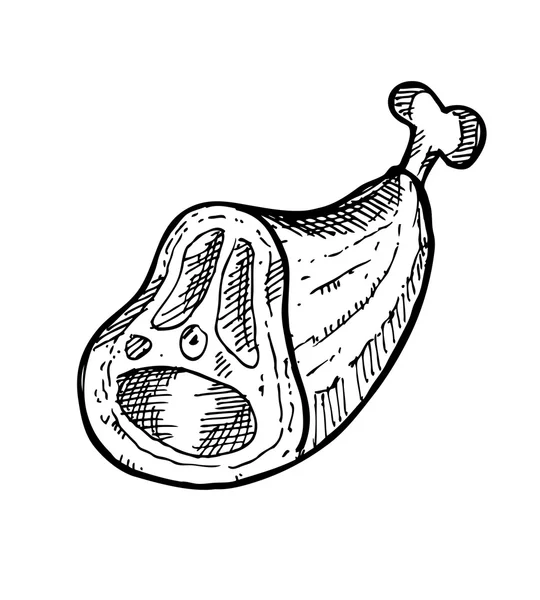 Syrové maso ve stylu doodle — Stockový vektor