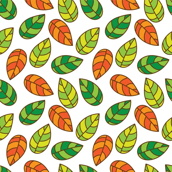 Beautiful leaf pattern — Stock Vector