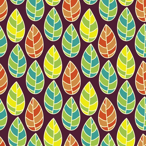 Magnifique motif de feuille — Image vectorielle