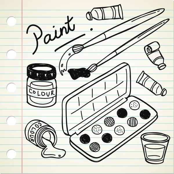 Outils de peinture — Image vectorielle