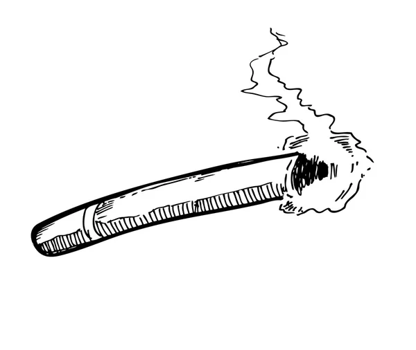 Sketchy savukkeen palovammoja — vektorikuva