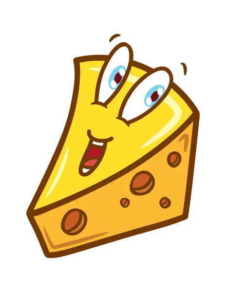 Cartoon cheese — Stock Vector