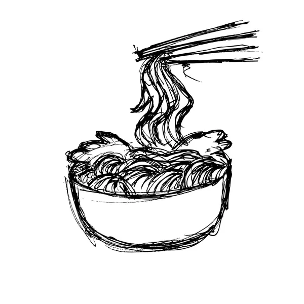 ラーメン落書き ロイヤリティフリーのストックイラスト