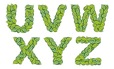 yaprakları alfabesi