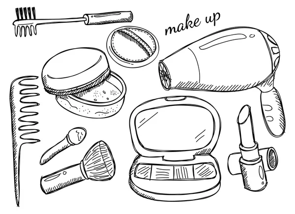 Kit de maquillaje — Vector de stock