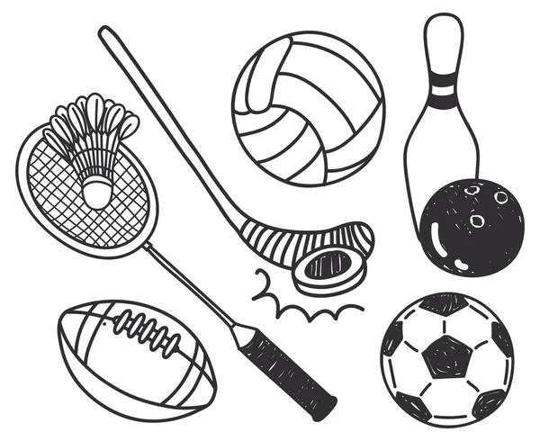 Sada sport míč — Stockový vektor
