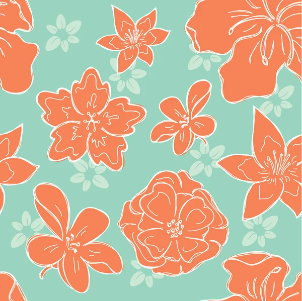 Fondo de flor vintage — Vector de stock