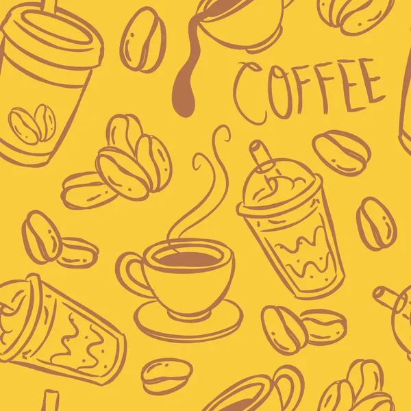 Vintage fond de café — Image vectorielle