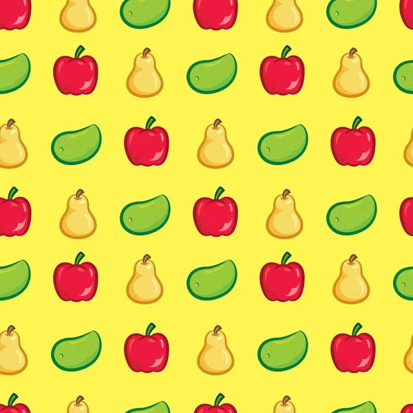 Fruit naadloos patroon — Stockvector