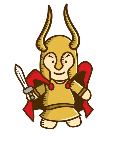 Schattig viking cartoon — Stockvector