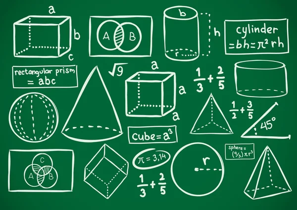 Math doodle — Stock Vector