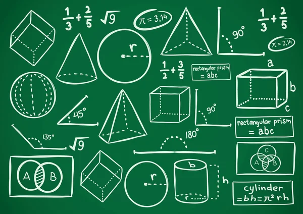 Matemáticas garabato — Vector de stock