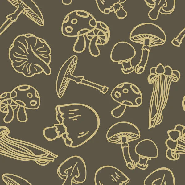 Fond champignon — Image vectorielle