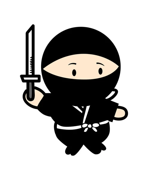 Guerriero ninja — Vettoriale Stock