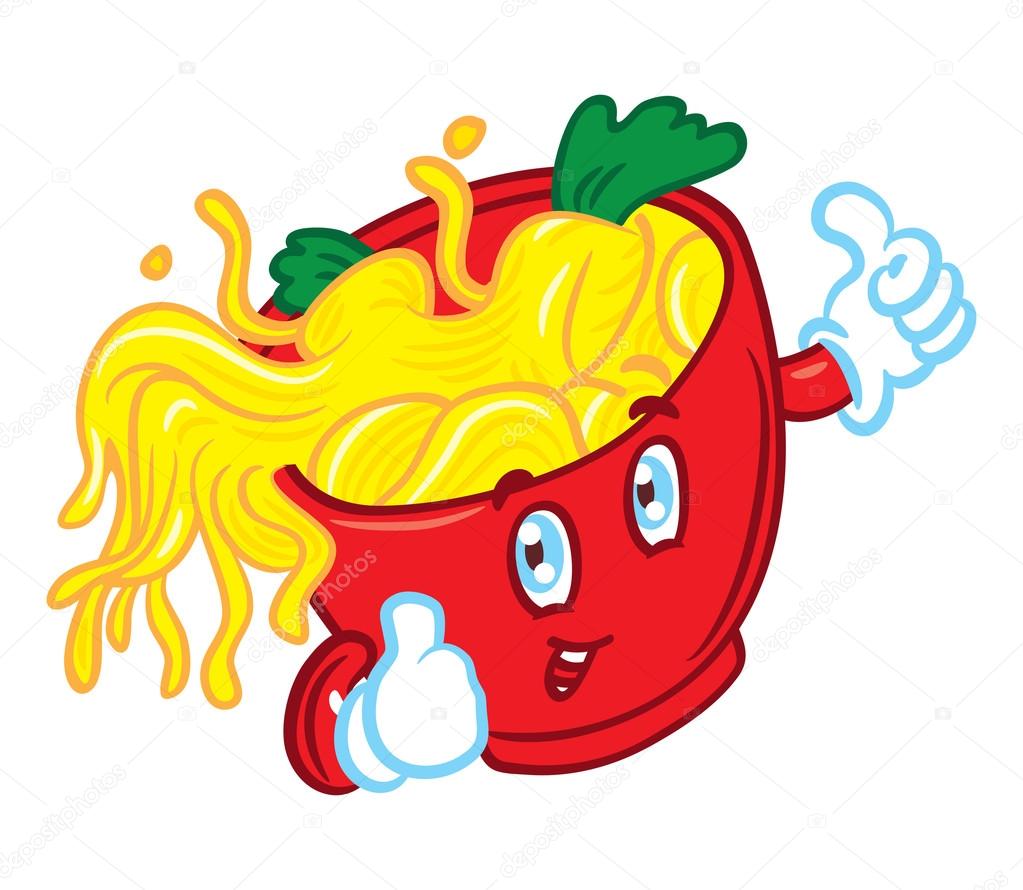 Cartoon noodle bowl — Stock Vector © mhatzapa 38221601