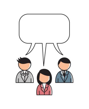 kabarcık konuşma ile kişi simgesi