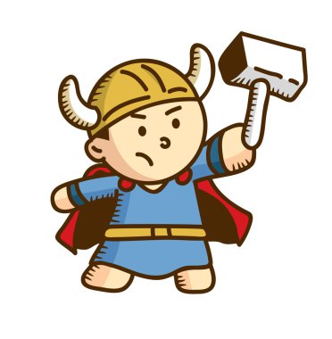 sevimli viking çizgi