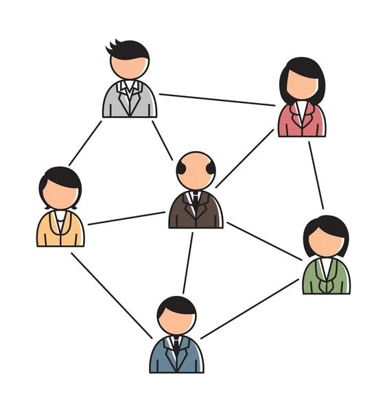 Concepto de trabajo en equipo — Archivo Imágenes Vectoriales