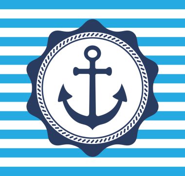 Vintage anchor emblem