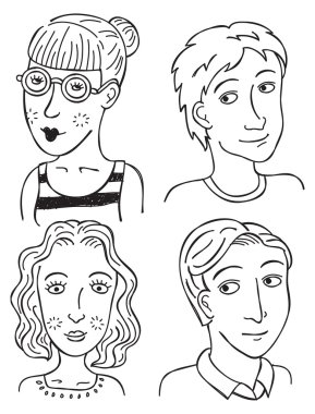 dizi karikatür face