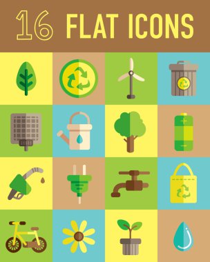 Yeşil düz simgesini gidin