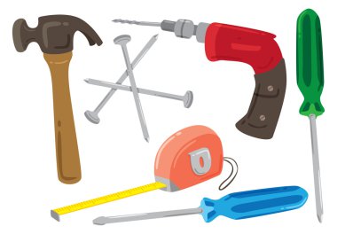 Onarım Araçları simge doodle