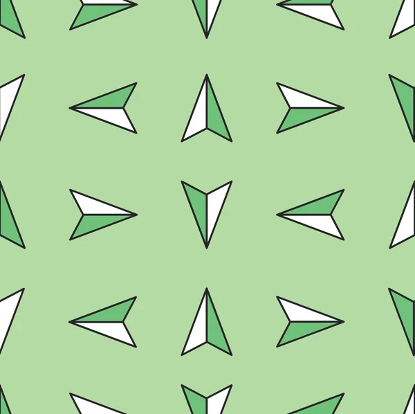 초록 화살표 패턴 — 스톡 벡터