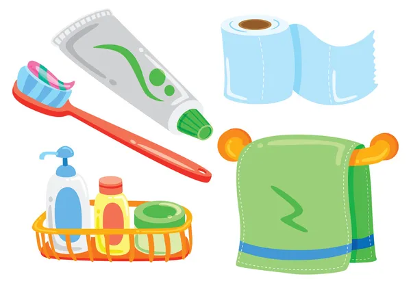 Bathroom stuff — Stock Vector