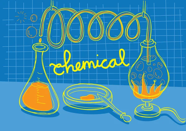 Investigación química — Vector de stock