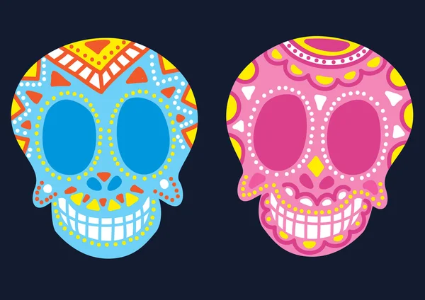 Sugar skull — Stock Vector