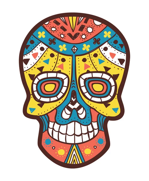 Sugar skull — Stock Vector