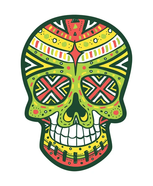 Sugar skull — Stock Vector