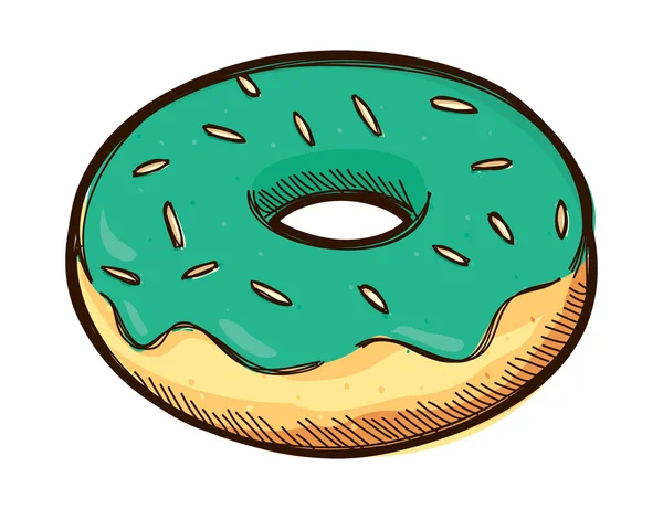 Donut illustration — Stock Vector