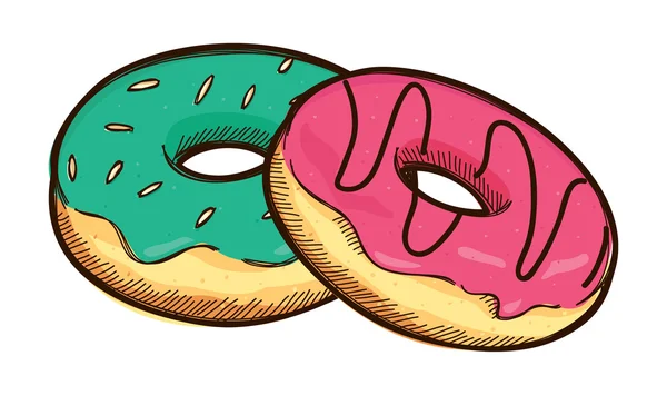 Ilustração donut — Vetor de Stock