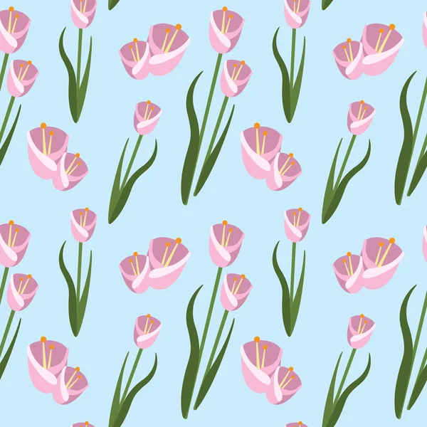 Tulip bloem achtergrond — Stockvector