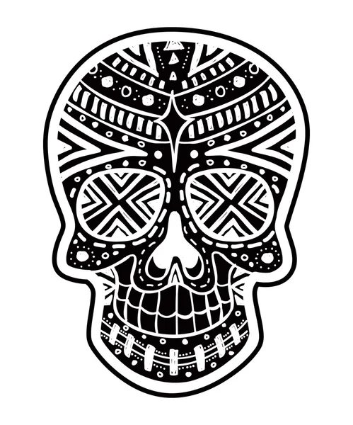 Sugar skull — Stock Vector