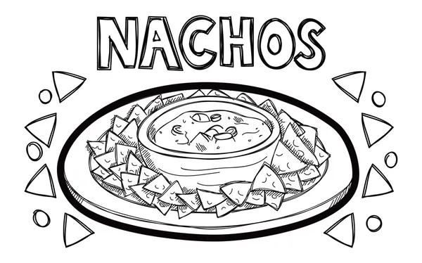 Nachos — Stockový vektor