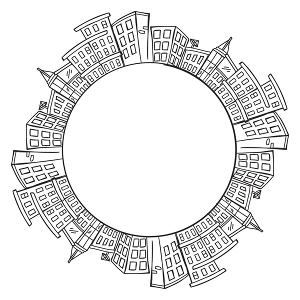 Karikatür cityscape — Stok Vektör