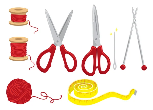 Ράψιμο kit doodle — Διανυσματικό Αρχείο