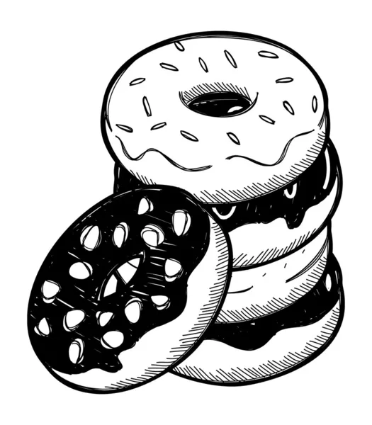 Stapel Donut — Stockvektor