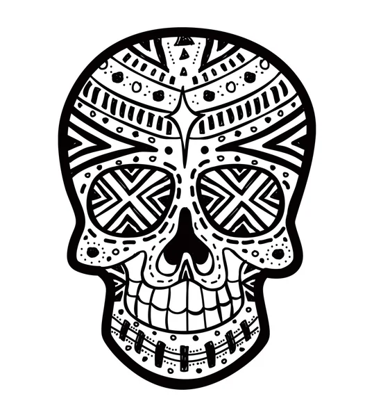 Sugar skull — Stock Vector