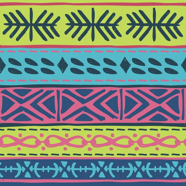 Patrón tribal abstracto — Vector de stock