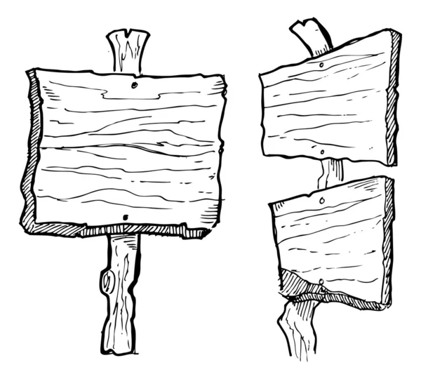 Tablón de madera incompleto — Archivo Imágenes Vectoriales