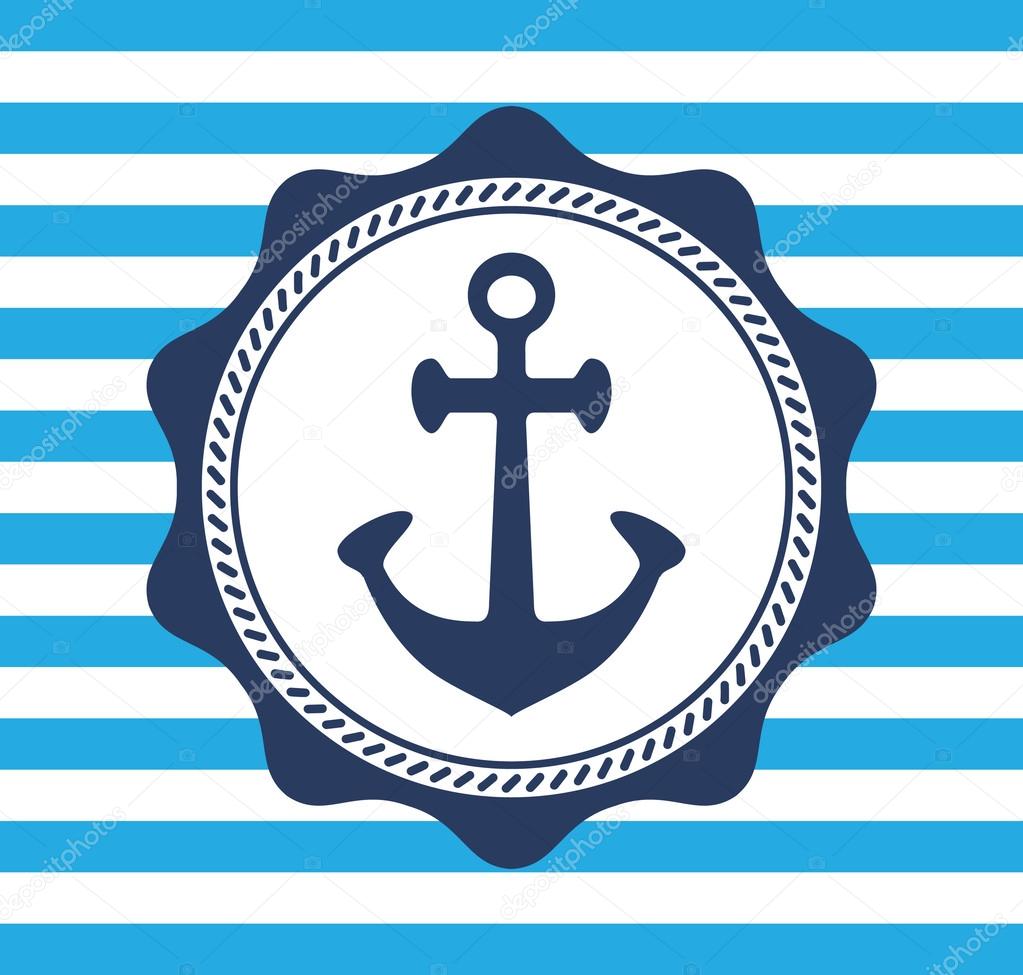 Vintage anchor emblem