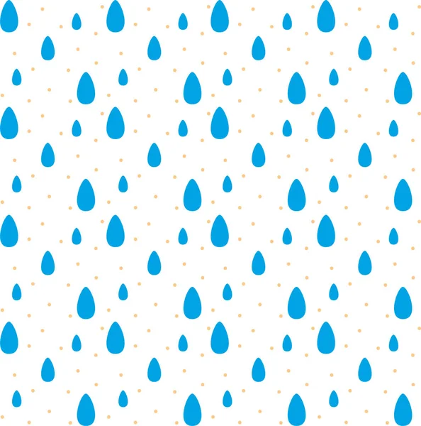 Patrón Sin Costuras Gotas Lluvia Ilustración Vectorial — Archivo Imágenes Vectoriales