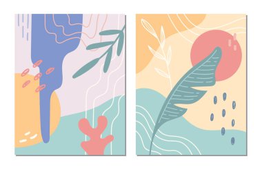 Soyut arka planlar dizisi. vektör illüstrasyonu.